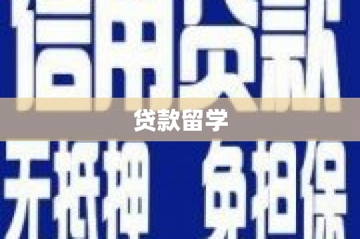 开平贷款留学