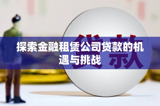 开平探索金融租赁公司贷款的机遇与挑战