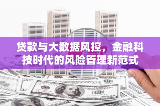 开平贷款与大数据风控，金融科技时代的风险管理新范式