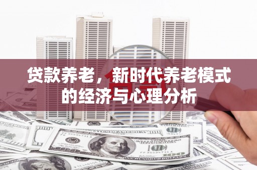 开平贷款养老，新时代养老模式的经济与心理分析