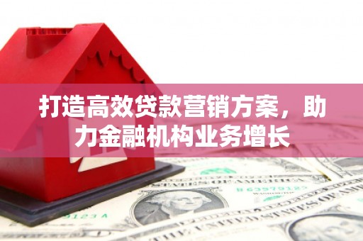 开平打造高效贷款营销方案，助力金融机构业务增长