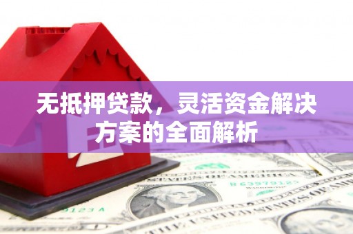 开平无抵押贷款，灵活资金解决方案的全面解析