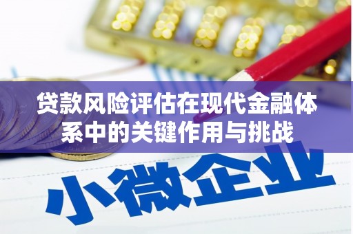 开平贷款风险评估在现代金融体系中的关键作用与挑战