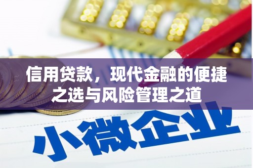 开平信用贷款，现代金融的便捷之选与风险管理之道