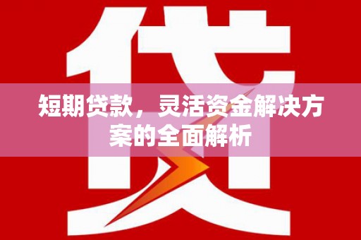 开平短期贷款，灵活资金解决方案的全面解析