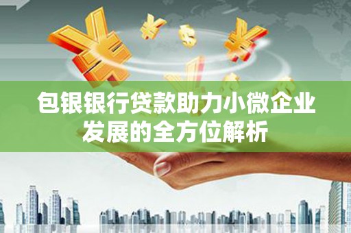 开平包银银行贷款助力小微企业发展的全方位解析 开平包银银行贷款助力小微企业发展的全方位解析