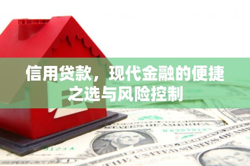 开平信用贷款，现代金融的便捷之选与风险控制