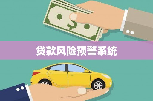 开平贷款风险预警系统