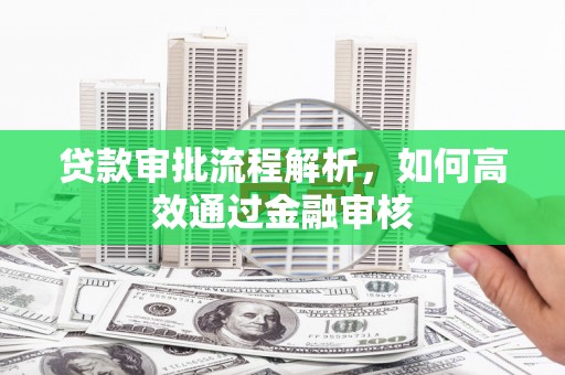 开平贷款审批流程解析，如何高效通过金融审核