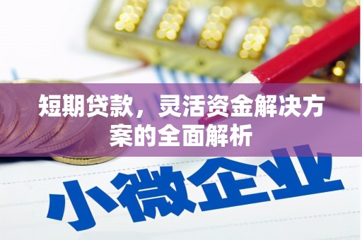 开平短期贷款，灵活资金解决方案的全面解析