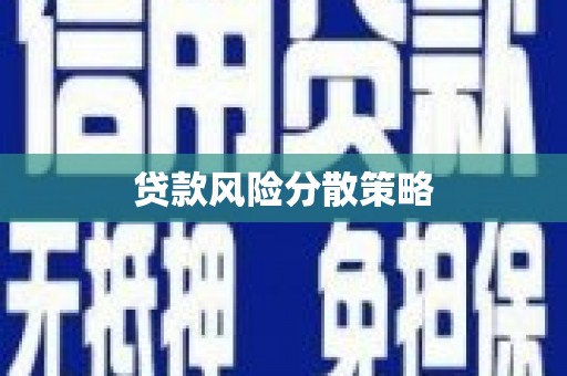 开平贷款风险分散策略