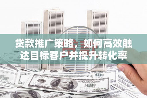 开平贷款推广策略，如何高效触达目标客户并提升转化率