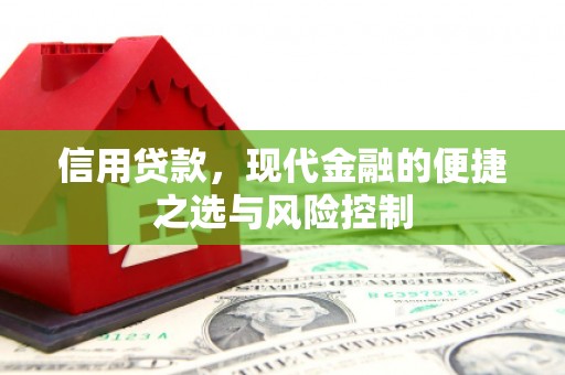 开平信用贷款，现代金融的便捷之选与风险控制