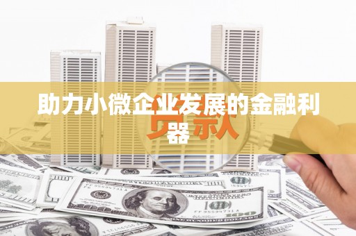开平助力小微企业发展的金融利器