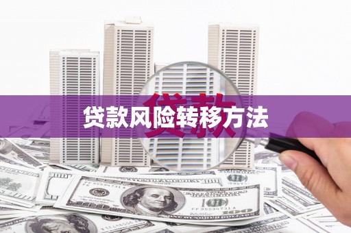 开平贷款风险转移方法
