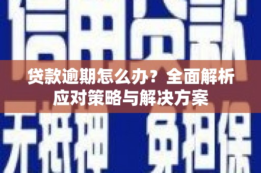 开平贷款逾期怎么办？全面解析应对策略与解决方案