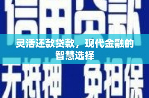 开平灵活还款贷款，现代金融的智慧选择