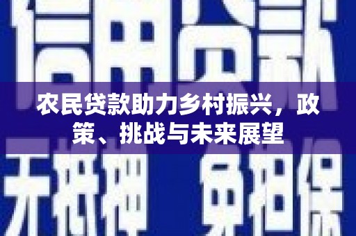 开平农民贷款助力乡村振兴，政策、挑战与未来展望