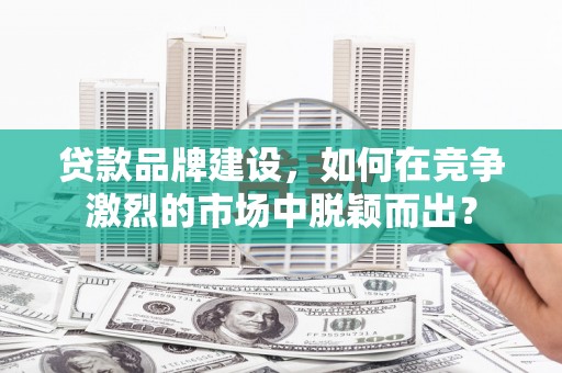 开平贷款品牌建设，如何在竞争激烈的市场中脱颖而出？