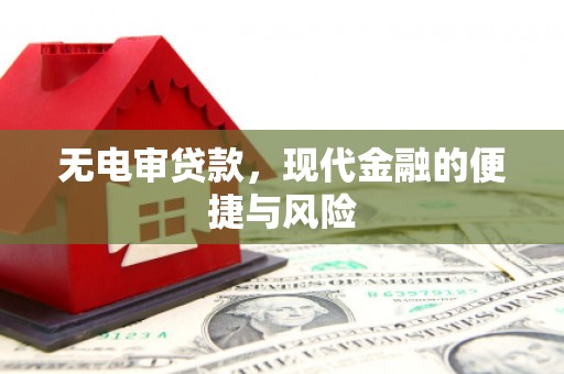 开平无电审贷款，现代金融的便捷与风险