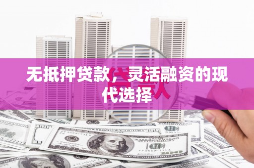 开平无抵押贷款，灵活融资的现代选择