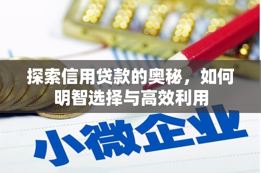 开平探索信用贷款的奥秘，如何明智选择与高效利用