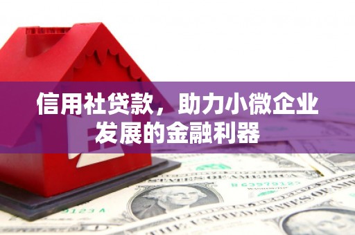 开平信用社贷款，助力小微企业发展的金融利器