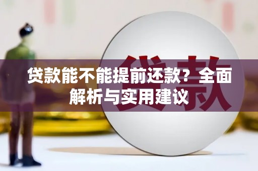 开平贷款能不能提前还款？全面解析与实用建议