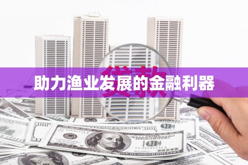 开平助力渔业发展的金融利器
