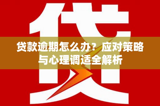开平贷款逾期怎么办？应对策略与心理调适全解析