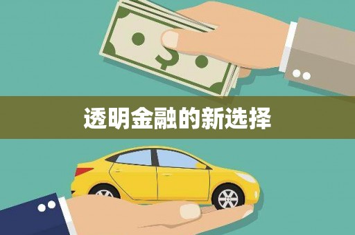 开平透明金融的新选择